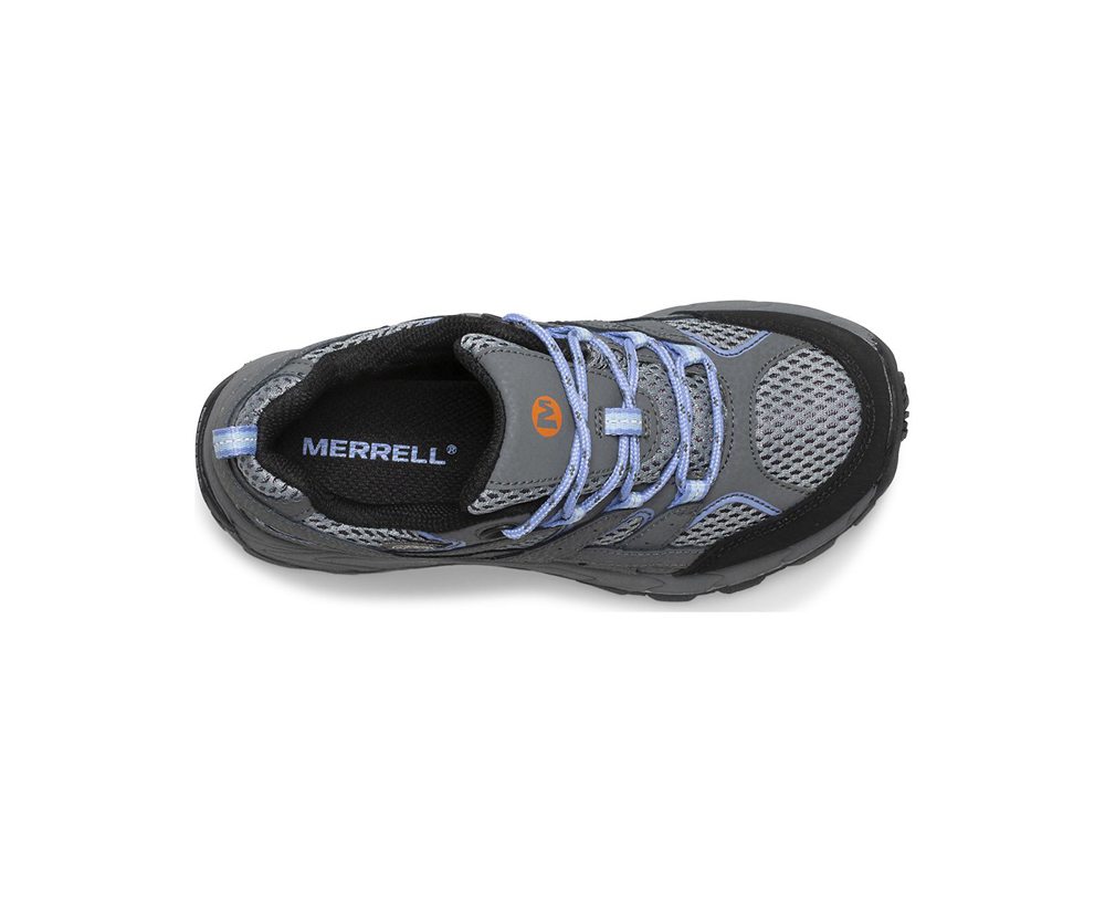 Buty Trekkingowe Merrell Dziecięce Szare - Moab 2 Niskie Lace Waterproof Sneaker - 850421-AHX